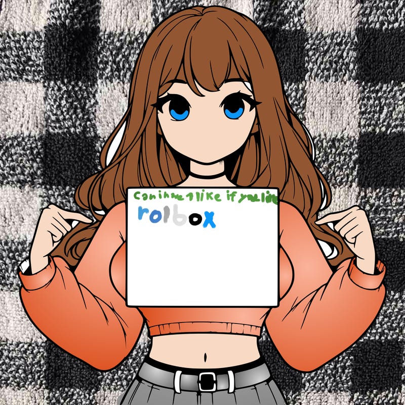 girl holding a blank sign in a long sleeve crop top