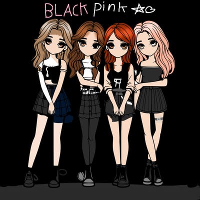 a group of girls realistic