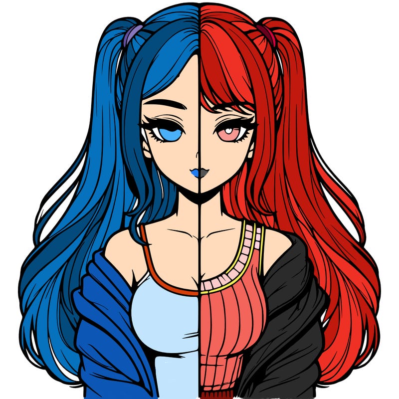 realistic girl split