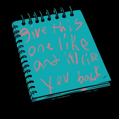 a blank sketch pad