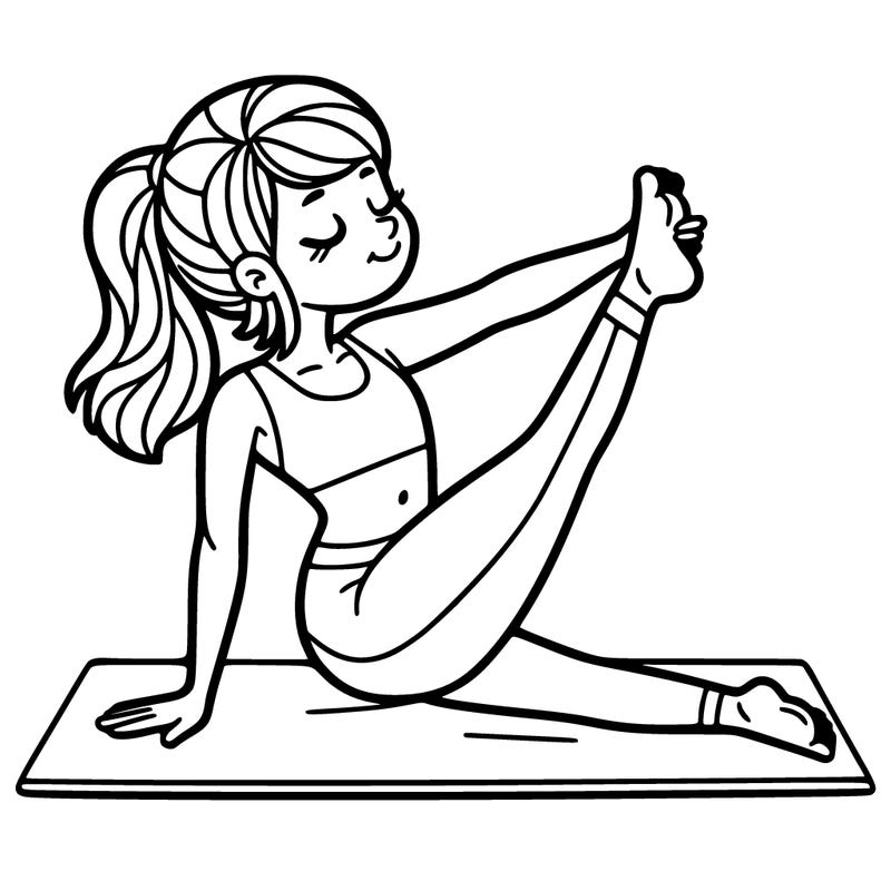 girl doing yoga