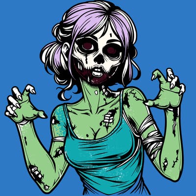realistic zombie girl