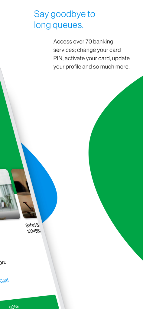 SC Mobile Zambia app interface showing various digital banking services