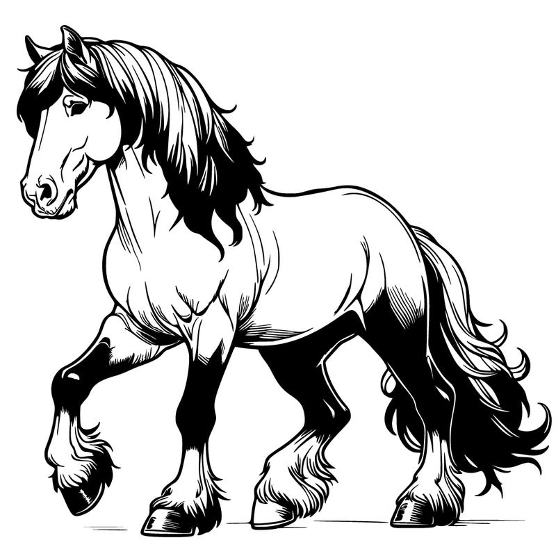 realistic stallion