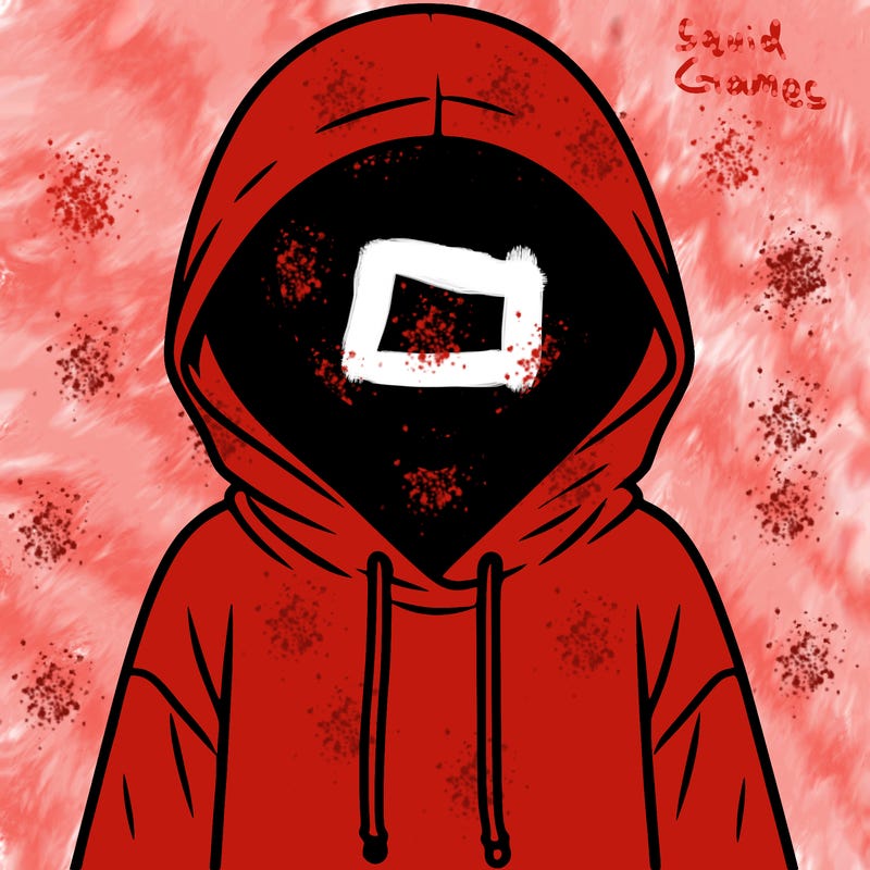 faceless girl in hoodie