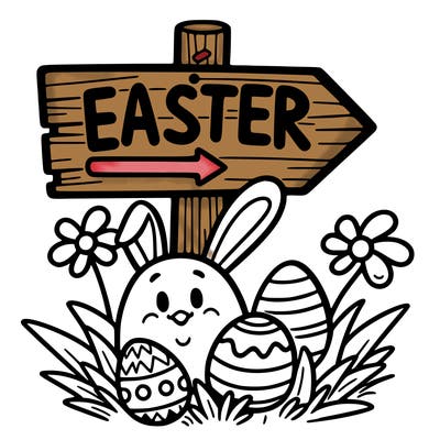 easter sign easy