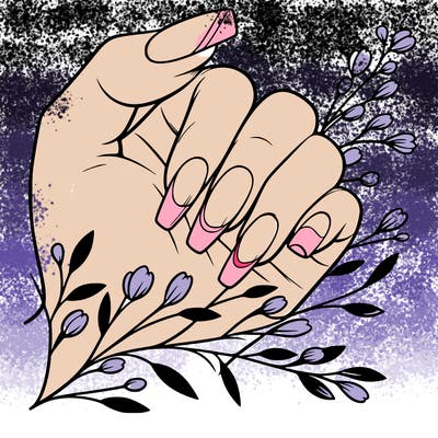 nails with french tip