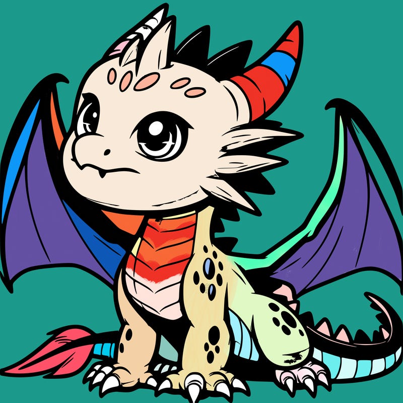 fierce baby night dragon