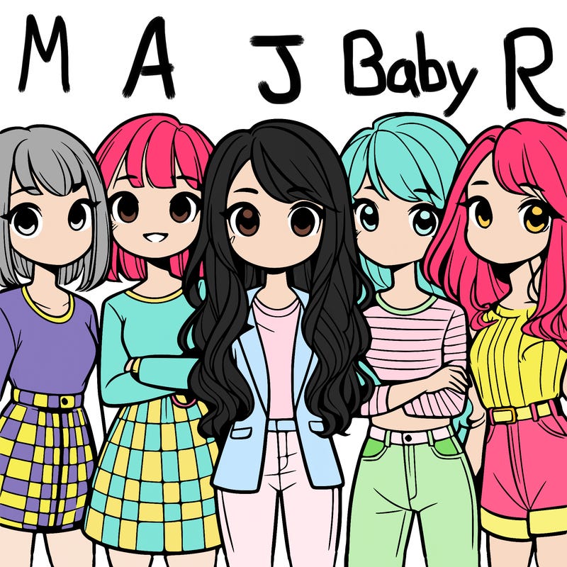 a group of 5 girls