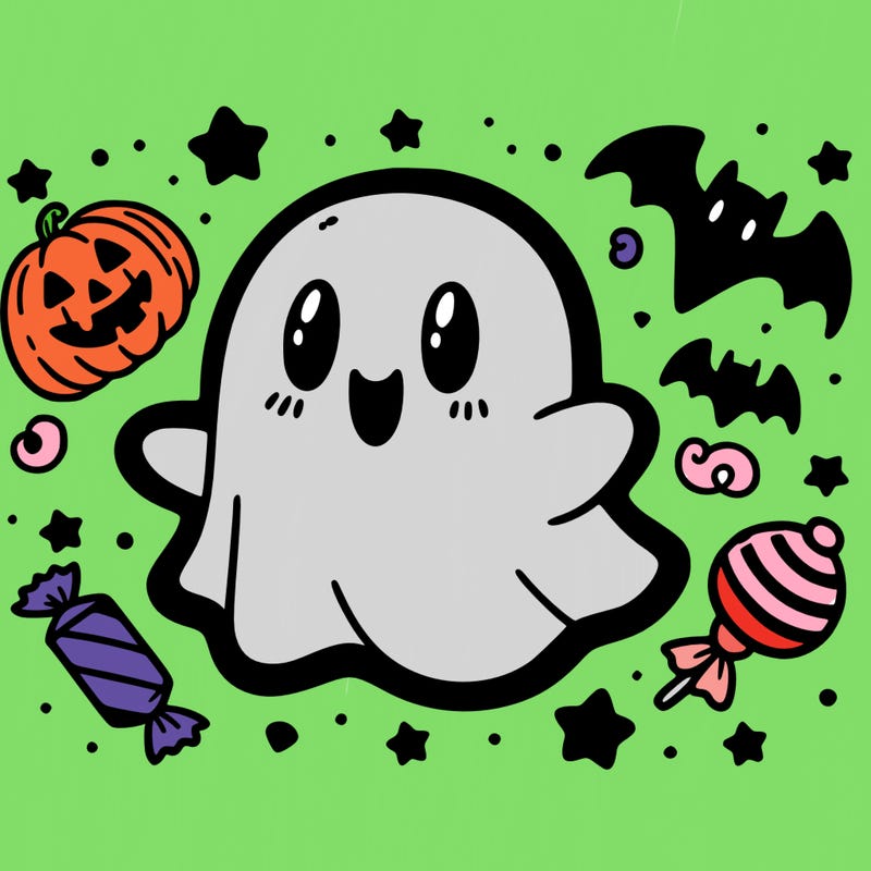 halloween cute little ghost