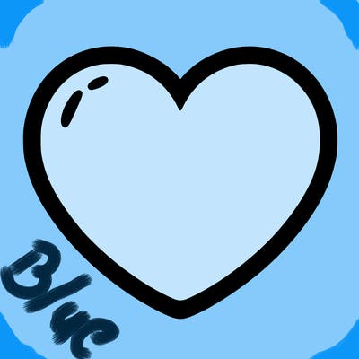 a blank heart