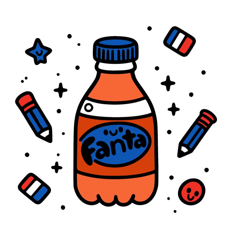 cute bottle of fanta