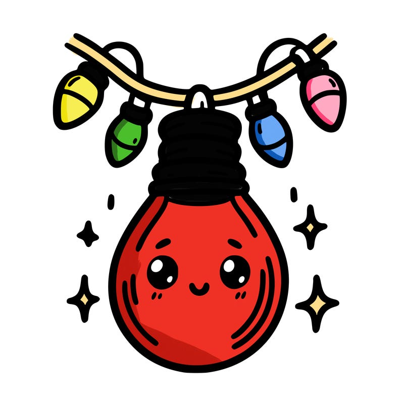 small bulb of a garland