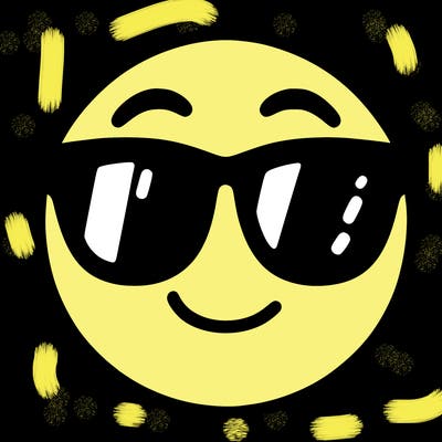 emoji with sunglasses