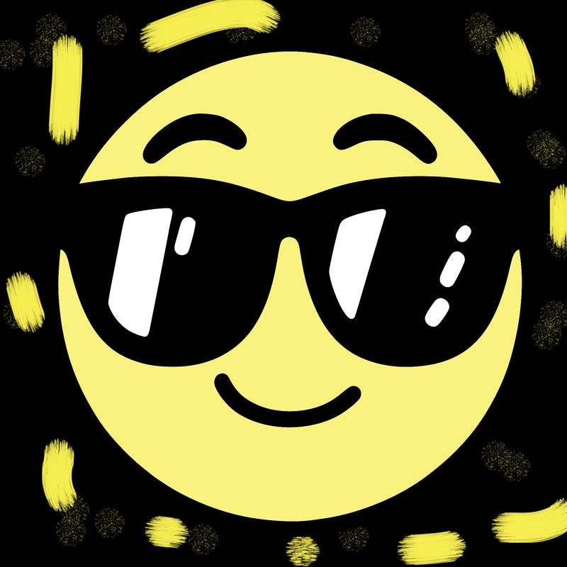 emoji with sunglasses