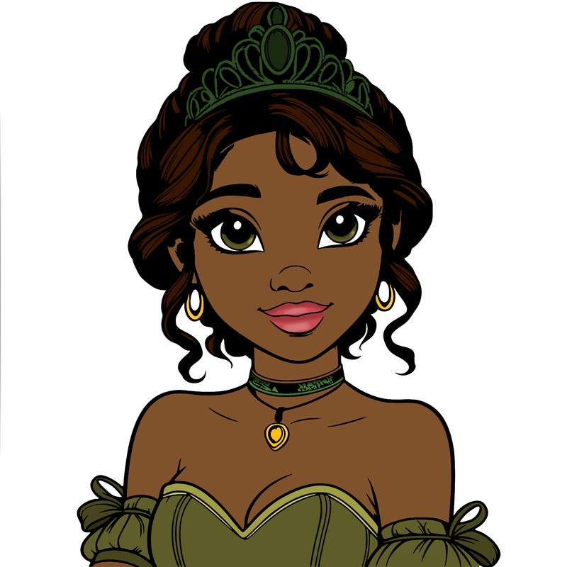 realistic princess tiana
