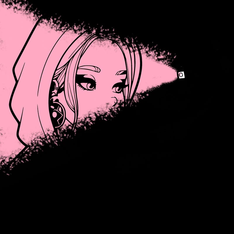 a realistic girl, spray painting