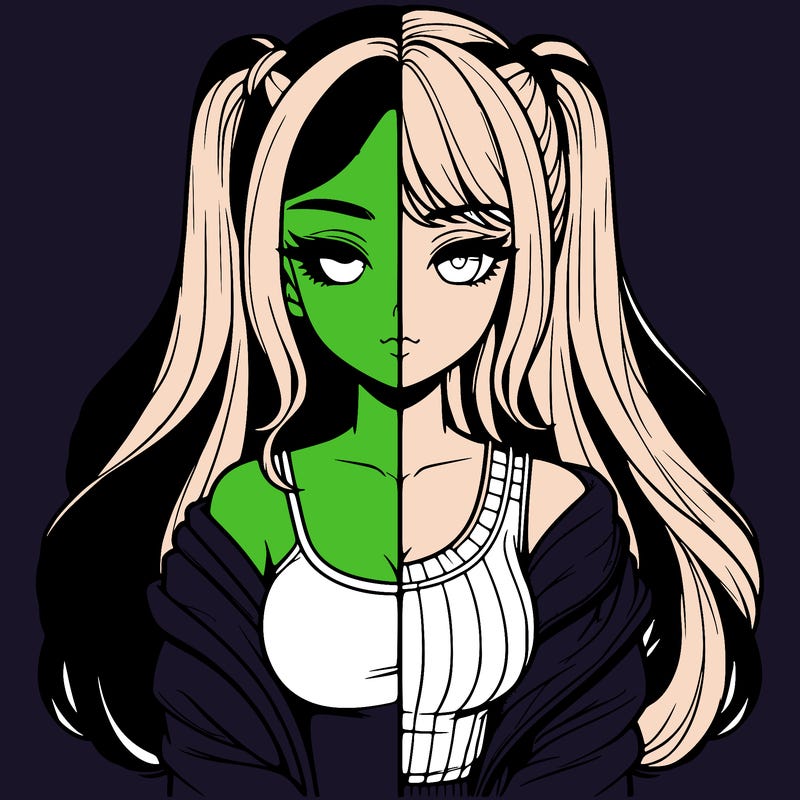 realistic girl split