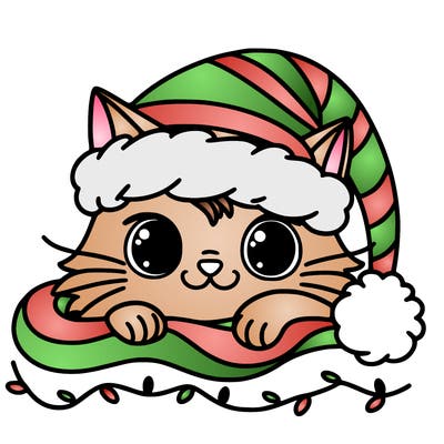 cat christmas