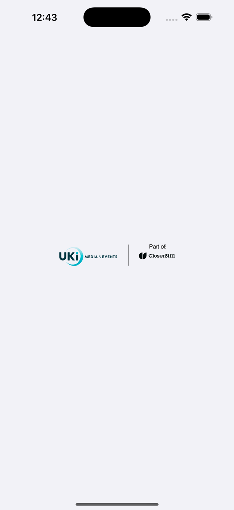 Automotive Testing Technology - UKi Media and Events publisher logo on the app splash screen