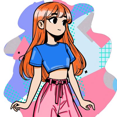 girl in a cute crop top