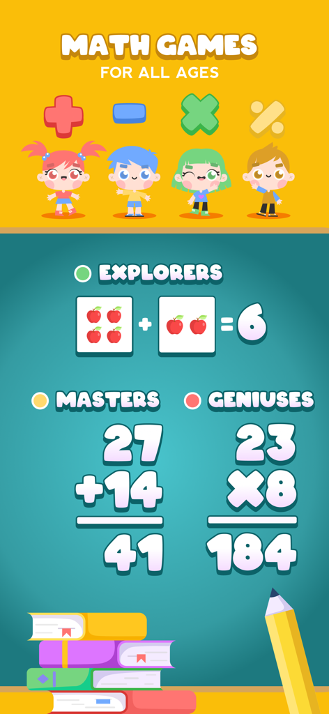 Easy Maths: add & subtract app | Fun Math Games for Kids