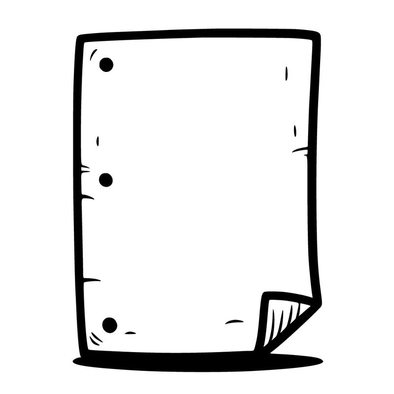 blank piece of paper