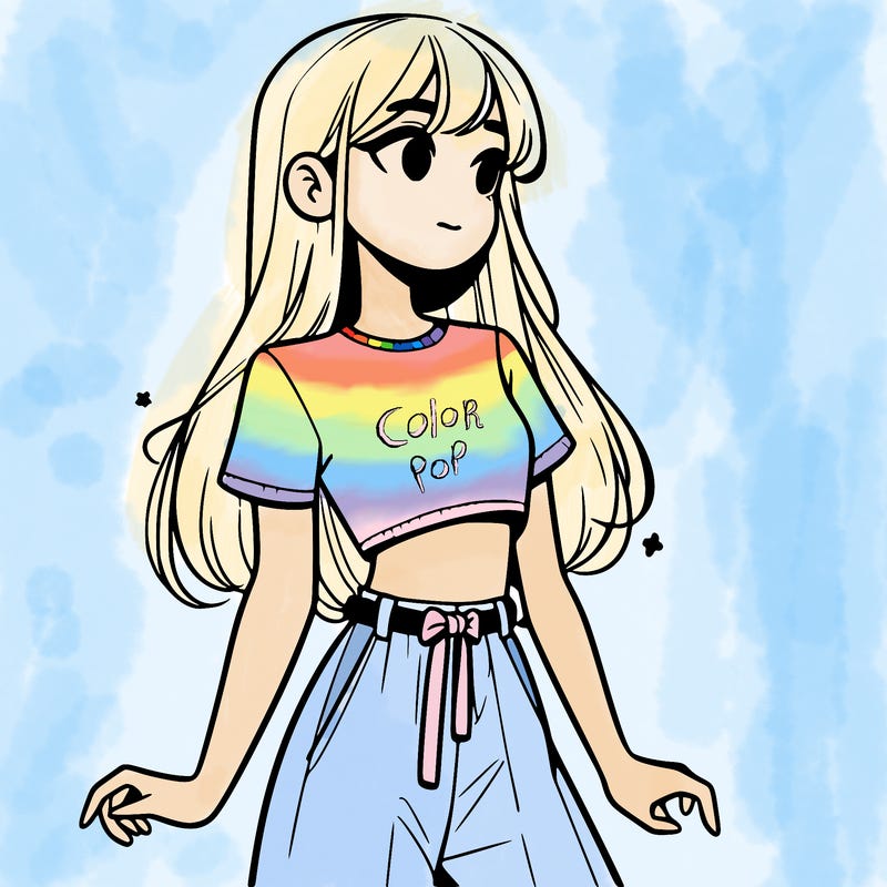 girl in a cute crop top