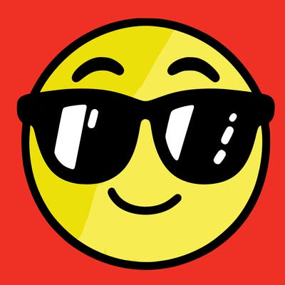emoji with sunglasses