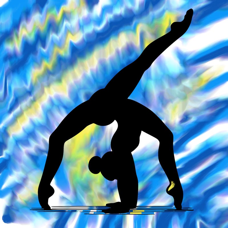 gymnastics handstand split