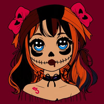 realistic girl halloween