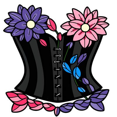 flower corset