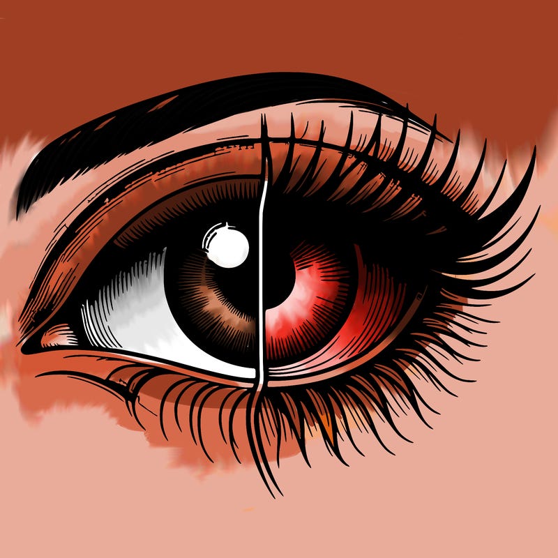 realistic eye split