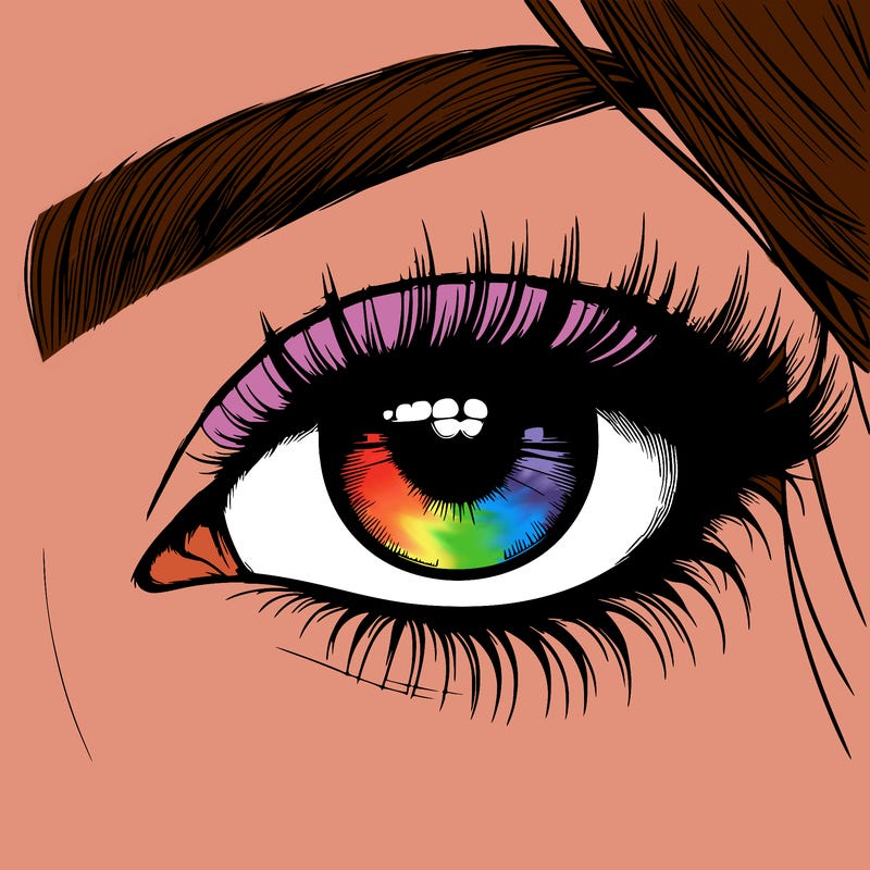 realistic girl eye