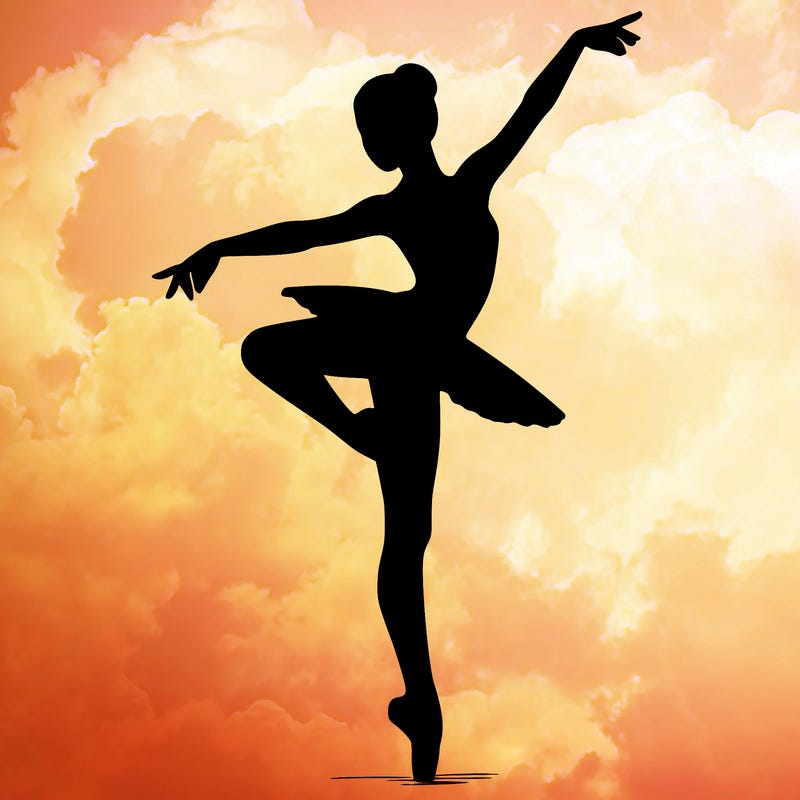 realistic person doing ballet