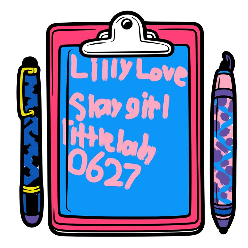 blank clip board with pen