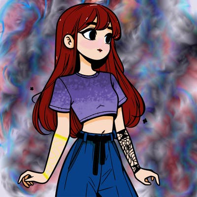 girl in a cute crop top