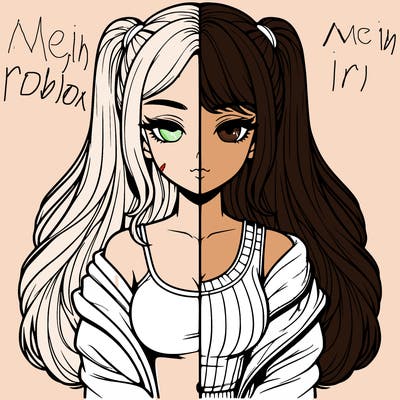 realistic girl split