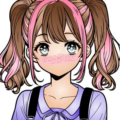 one teen manga girl