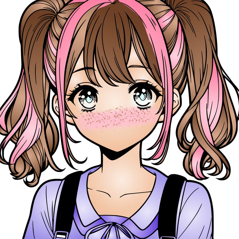 one teen manga girl