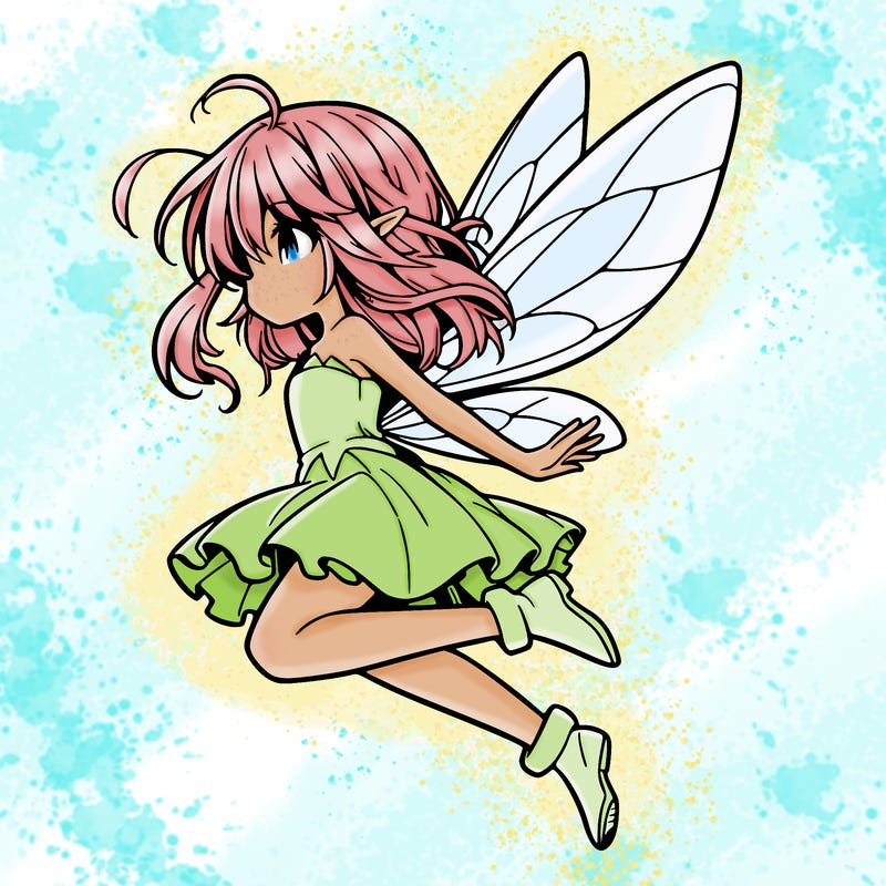 manga fairy flying