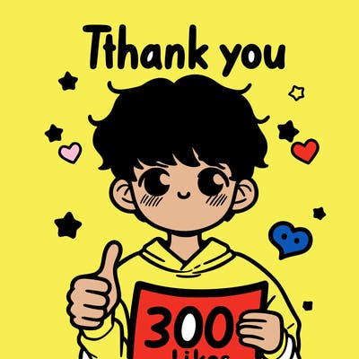 thank you for 300 likes