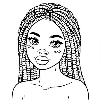 african woman with fulani braids