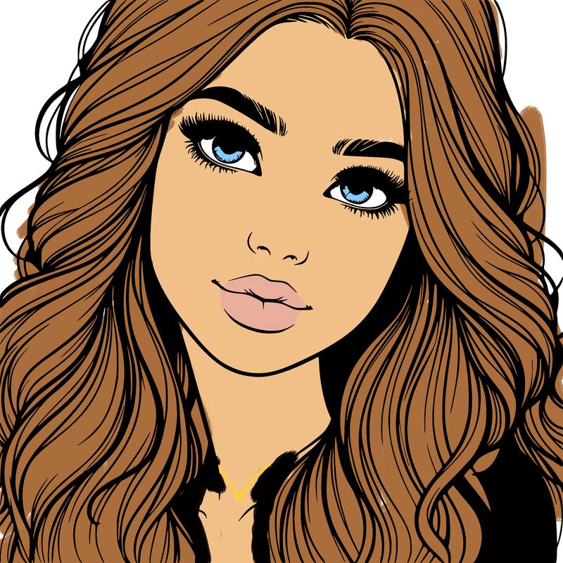 beautiful realistic girl