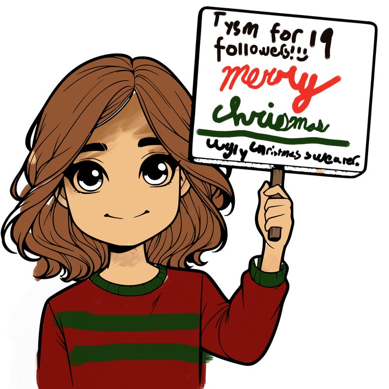 realistic girl holding up a sign