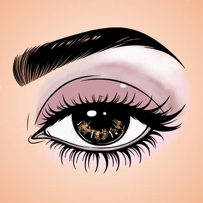 eye closed realistic