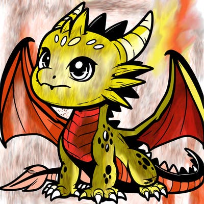 fierce baby night dragon