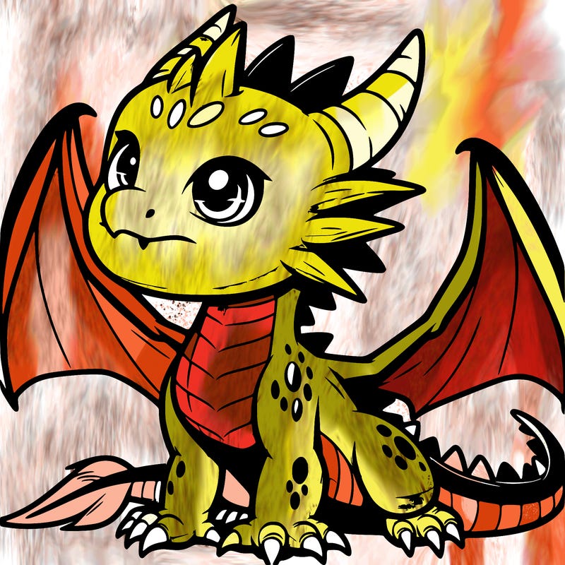 fierce baby night dragon