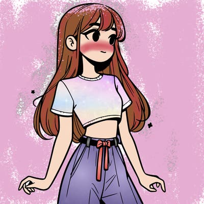 girl in a cute crop top