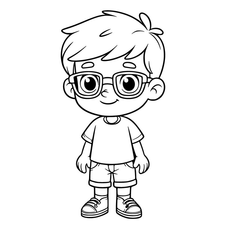 boy with glasse